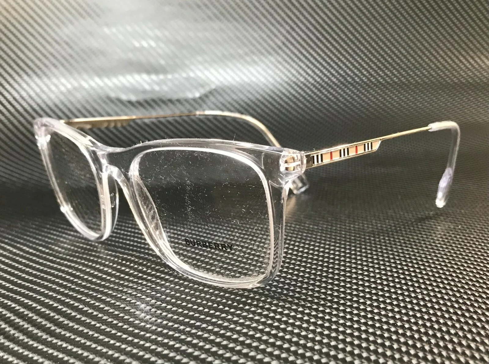 BURBERRY BE2343 3024 Transparent 51 mm Square Men