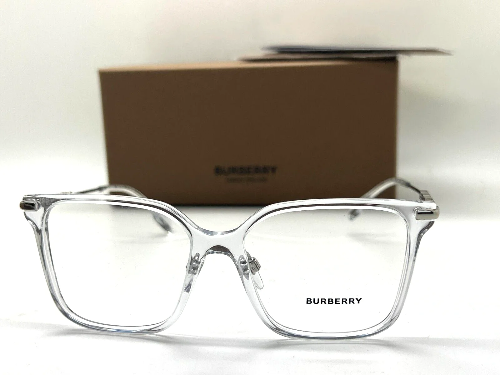 Burberry Eyeglasses B 2376 3024 TRANSPARENT CLEAR FRAME 54-16-140MM NIB ITALY 2