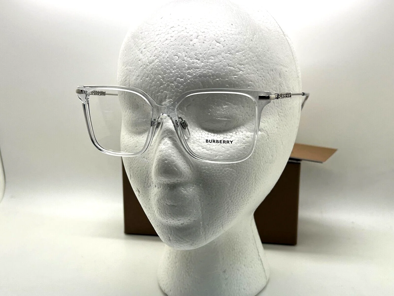 Burberry Eyeglasses B 2376 3024 TRANSPARENT CLEAR FRAME 54-16-140MM NIB ITALY 4