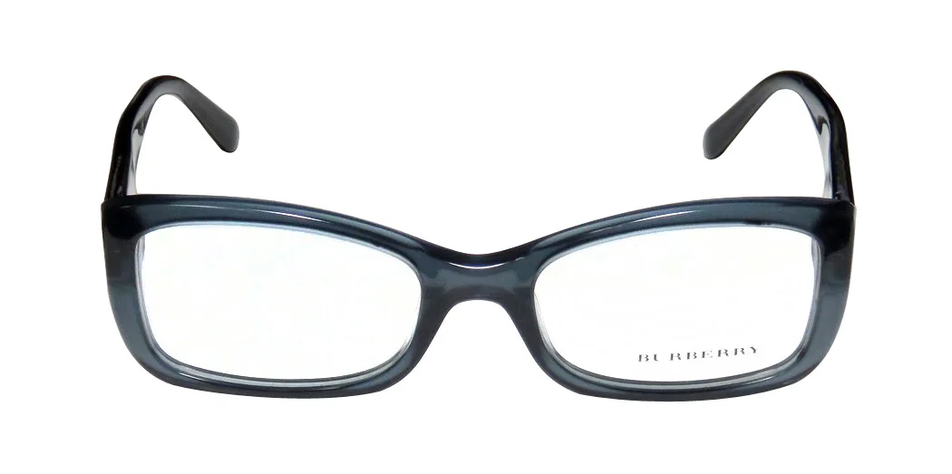 BURBERRY Womens Transparent Blue Rectangular Eyeglass Frames B2130 51mm $240 NEW 2