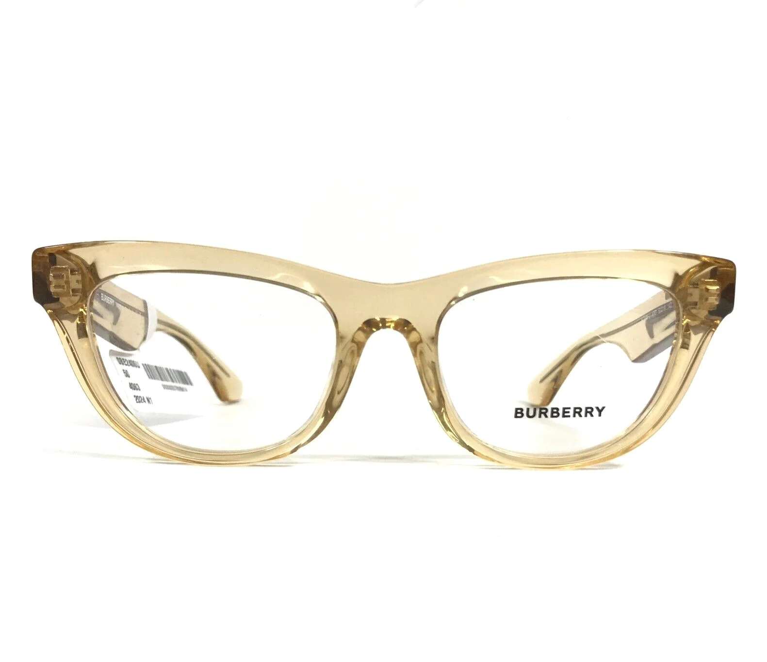 BURBERRY Womens Transparent Blue Rectangular Eyeglass Frames B2130 51mm $240 NEW 3