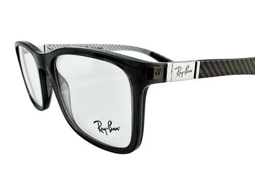 Ray Ban NEW Transparent Grey Carbon Silver Frames 53-18-145 Eyeglasses RX8908 3