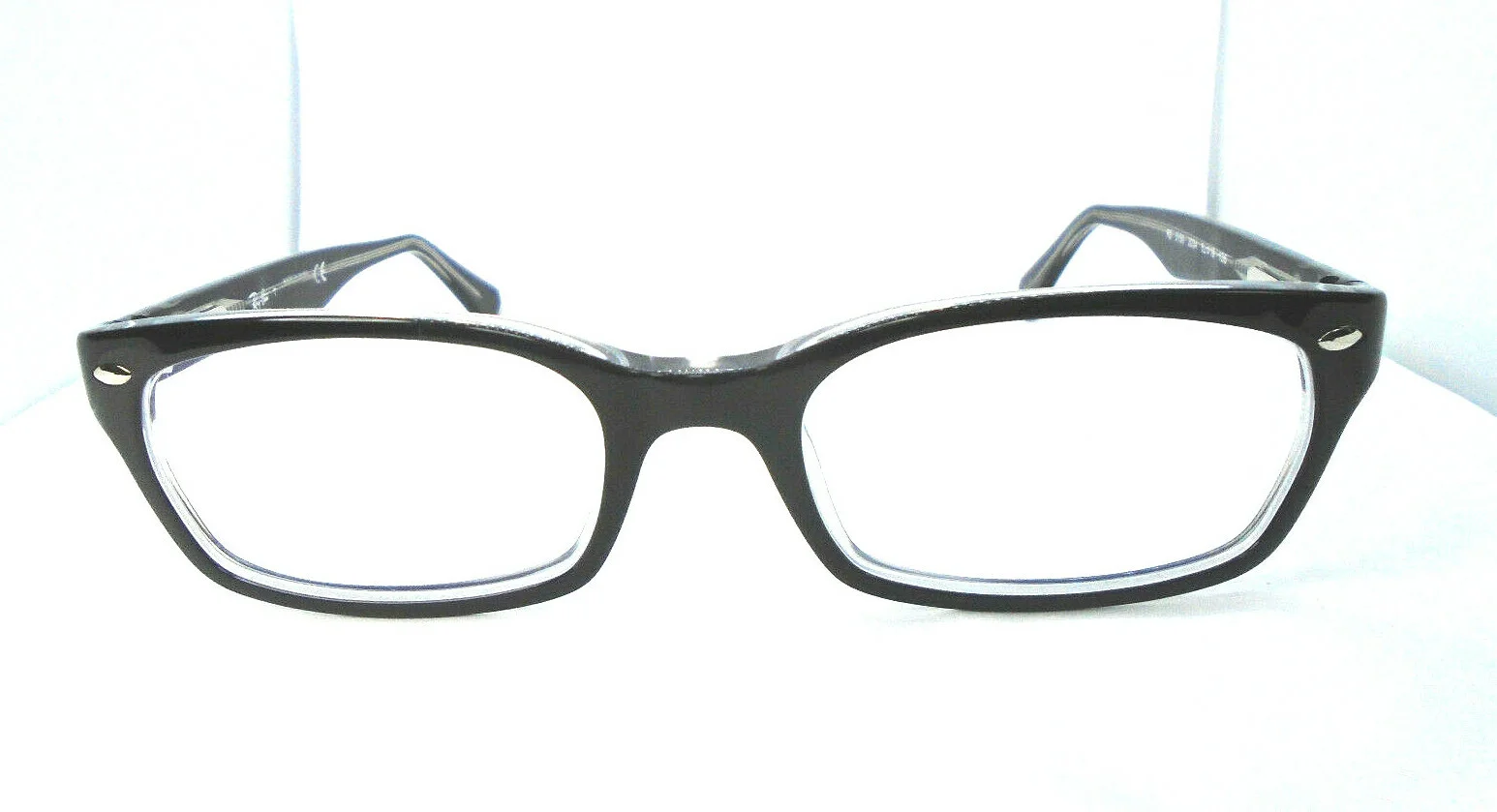 RAY-BAN RB5150 2034 Eyeglasses Frames 52-19-135 Black on Transparent 2