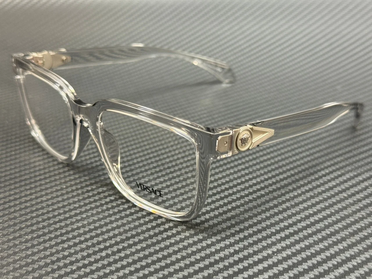 VERSACE VE3377U 5510 Transparent Silver Men